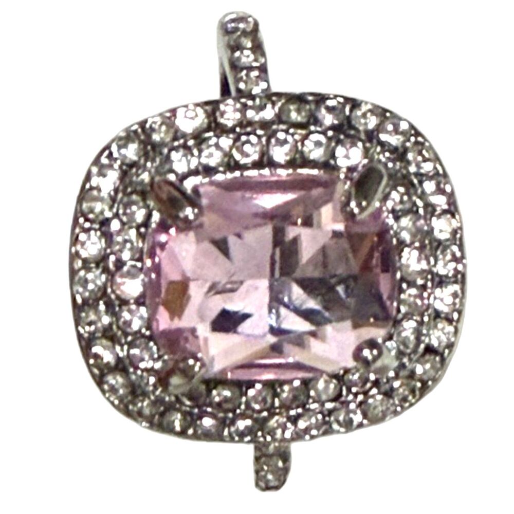 NWT Sparkling Imitation Zircona Pink Fashion Ring Size: 8.5